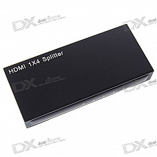 HDMI 1080P Power Amplified 4-Output Splitter (100~240V AC)