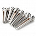 DJS6 Acoustic Guitar Bridge Pins Set - Silver (6 PCS)