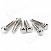 DJS6 Acoustic Guitar Bridge Pins Set - Silver (6 PCS)