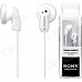 Genuine Sony MDR-E9LP Earbud Headphones - White