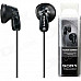 Genuine Sony MDR-E9LP Earbud Headphones - Black