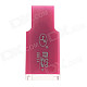 Multifunctional USB 2.0 Micro SD / TF / SD Card Reader - Deep Pink (Max. 32GB)