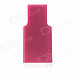 Multifunctional USB 2.0 Micro SD / TF / SD Card Reader - Deep Pink (Max. 32GB)