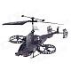 JUNHENG J6683-2 4-Channel I/R Remote Control Helicopter Model - Dark Grey + Black