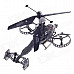 JUNHENG J6683-2 4-Channel I/R Remote Control Helicopter Model - Dark Grey + Black