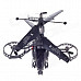 JUNHENG J6683-2 4-Channel I/R Remote Control Helicopter Model - Dark Grey + Black