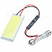 Cheerlink T10 3W 300lm 24-COB LED White Light Car Roof Light - (12V)