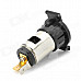 SC-1 Waterproof Car / Motorcycle Cigarette Lighter Power Socket - Black + Multicolored (DC 12~25V)
