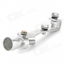 A098 DIY Car Aluminum Alloy Turbo-Sound Whistle Effect for Exhaust Pipe - Silver (S)