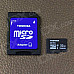 TOSHIBA Micro SDHC TF Card w/ SD Adapter - Black + White (32GB / Class10)