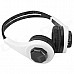 Qiyin MD-333 Multifunctional Earphone w/ TF - White + Black