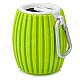 Q8 Outdoor Sport Wireless Mini Bluetooth Speaker w/ Microphone - Green + White