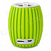 Q8 Outdoor Sport Wireless Mini Bluetooth Speaker w/ Microphone - Green + White