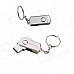 Ourspop U312 Waterproof Swivel Metal USB 2.0 Flash Drive - Silver (16GB)