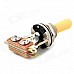 TZ20 3-way Zinc Alloy Toggle Switch Metal Tip for E-guitar - Silver + Brown