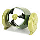 Cannon Style USB Powered 3-Blade 1-Mode Fan - White + Green