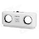 USB Rechargeable Portable MP3 Music Stereo Speaker with SD/USB/Cell Phone Adapters (3.5mm)