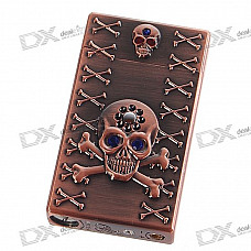 Skull Pattern Ignition Switch Style Windproof Butane Jet Torch Lighter