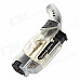 Daming Unique Jet Flame Strong Fire Windproof Lighter - Silvery White + Transparent