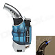 Daming Unique Jet Flame Strong Fire Windproof Inflatable Lighter - Silver + Blue