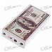 Dollar Shaped Windproof Butane Jet Torch Lighter with White Light + UV LED Flashlight