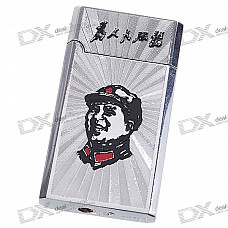 Chairman Mao Figure Pattern Windproof Butane Jet Torch Lighter