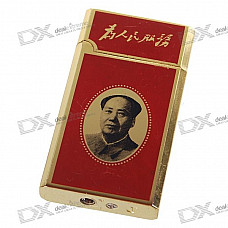 Chairman Mao Figure Pattern Windproof Butane Jet Torch Lighter