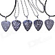 DEDO MG-16 Metal Guitar Picks Necklace - Silver (5 PCS)