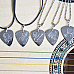 DEDO MG-16 Metal Guitar Picks Necklace - Silver (5 PCS)