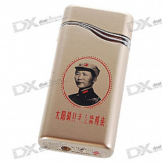 Chairman Mao Figure Pattern Windproof Butane Jet Torch Lighter with Music Effects