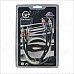 OTW-001 Double Side 2-RCA Male to Male Audio Cable Wire for Car - Black + Transparent White (50cm)