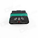 Super Mini iCar2 Vehicle Bluetooth OBD-II Code Diagnostic Tool / Clearer - Black + Green