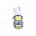 T10 / 194 / W5W 1W 100lm 5 x SMD 5050 LED White Car Side Light / Instrument / Reading lamp - (12V)