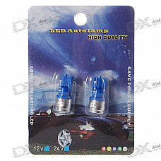 T10 9518 4W Blue Light 4-LED Car Signal Light Bulbs (2-Pack/DC 12V)