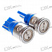 T10 9518 4W Blue Light 4-LED Car Signal Light Bulbs (2-Pack/DC 12V)