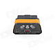 Super Mini iCar2 Vehicle Bluetooth OBD-II Code Diagnostic Tool / Clearer - Black + Orange