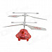 YZ-L Mini 2-CH LED IR Control R/C Flying Saucer - White + Red