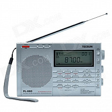 TECSUN PL-660 3.2" LCD Digital Tuning Full-Band FM/MW/SW-SBB/AIR/PLL Stereo Radio Receiver (4 x AA)