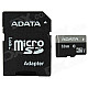 ADATA MicroSDHC UHS-I TF Card w/ SD Adapter - Black (32GB / Class 10)