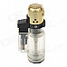 QIHAO Mini Portable Jet Flame Strong Fire Windproof Inflatable Lighter - Black + Golden