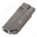 COHIBA H063B Fashionable Super Fire Windproof Butane Jet Flame Lighter - Black + Grey