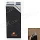 COHIBA H026B Super Fire Windproof Butane Jet Flame Lighter - Black + Silver