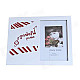 DEDO MG-224 Fashionable Glass Photo Frame w/ Keyboard - White + Red