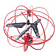 HappyCow Mini 3-CH IR Remote Control Helicopter Light UFO w/ Gyroscope - Red + Black