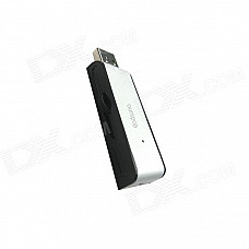 Ourspop U212 Hot Push Pull Aluminium Alloy USB 2.0 Flash Driver Disk - Black + Silver (16GB)