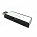 Ourspop U212 Hot Push Pull Aluminium Alloy USB 2.0 Flash Driver Disk - Black + Silver (16GB)