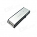 Ourspop U212 Hot Push Pull Aluminium Alloy USB 2.0 Flash Driver Disk - Black + Silver (16GB)