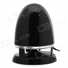 8001 Bullet Head Style USB Speaker - Dark Red + Black