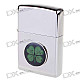 Genuine Zippo Copper Oil Lighter - Four-leaf Clover (Silver)