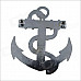 3D "Anchor" Style Grill Decoration Emblem for Car Tuning - Silver